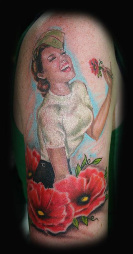 Stevie Monie - Pin up Tattoo